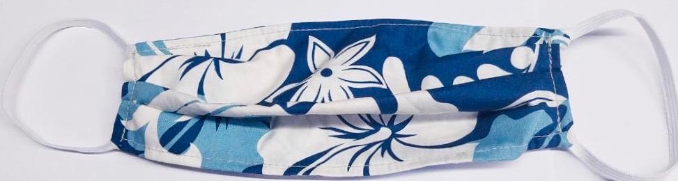 Classic Hawaiian print Face Mask  100% Cotton Made in USA